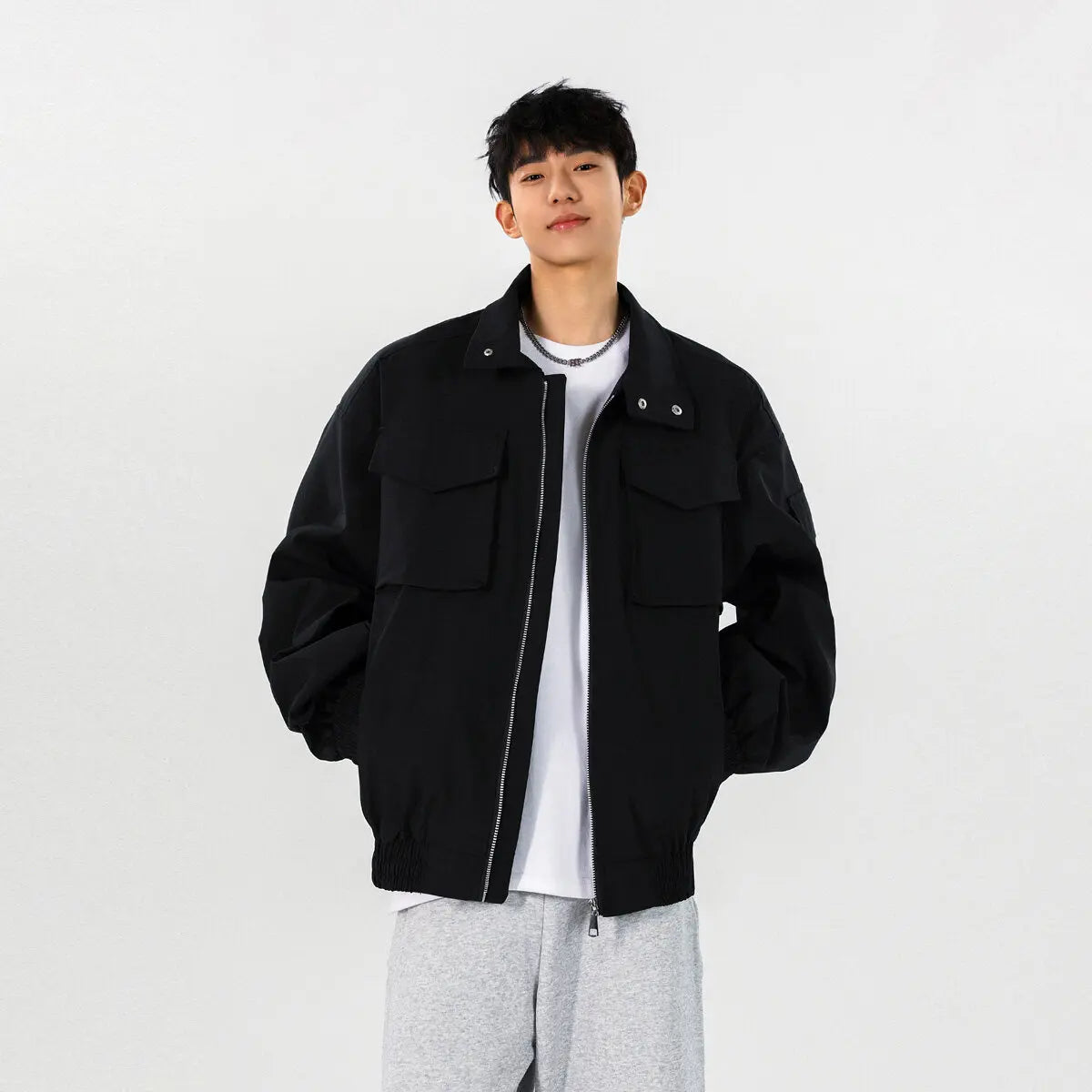 Men's Vintage Versatile Casual Zip-Up Jacket
