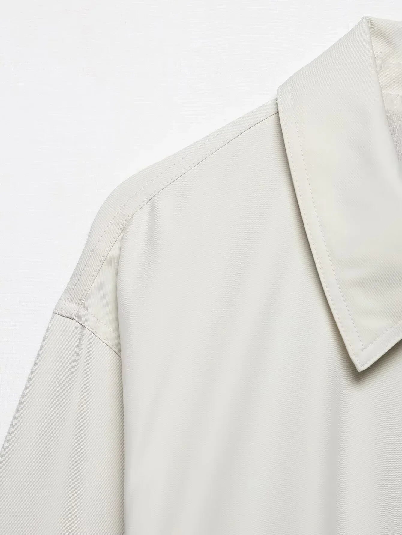 Fashionable Casual Loose Collar Zipper Jacket