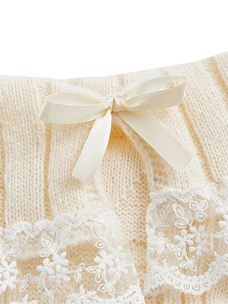 Mode Lace Portrait Sweater