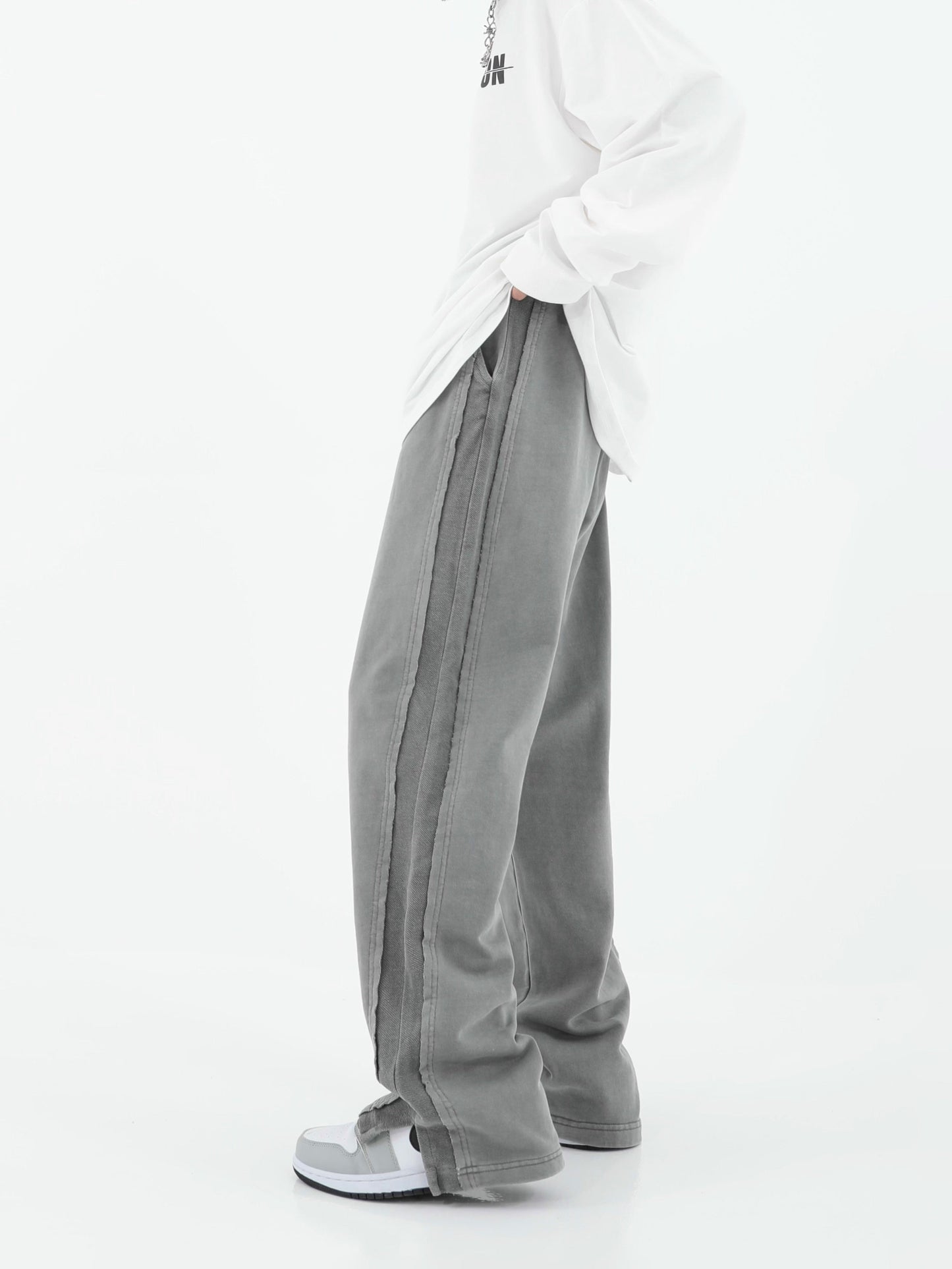 Versatile Wide-leg High Waist Sweatpants