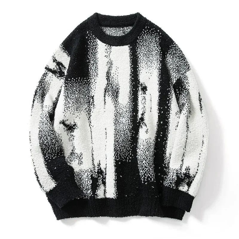 Vintage Gothic Knitted Pullover Hip Hop Sweater
