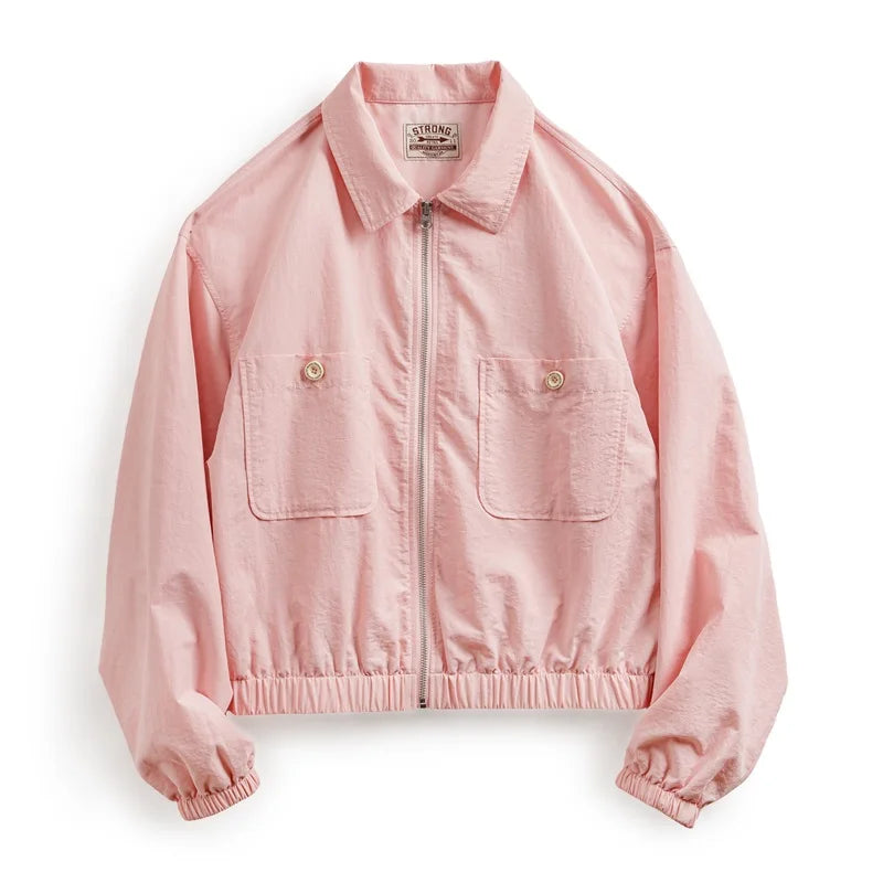 Women Casual Loose Baseball Jacket