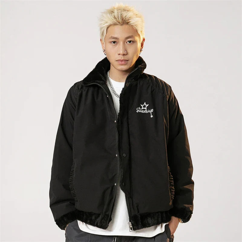 Chic Fleece-Lined Jacket