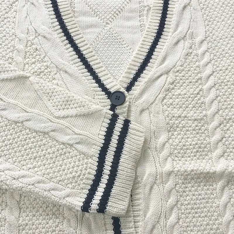 Y2K Vintage Cable-Knit Sweater