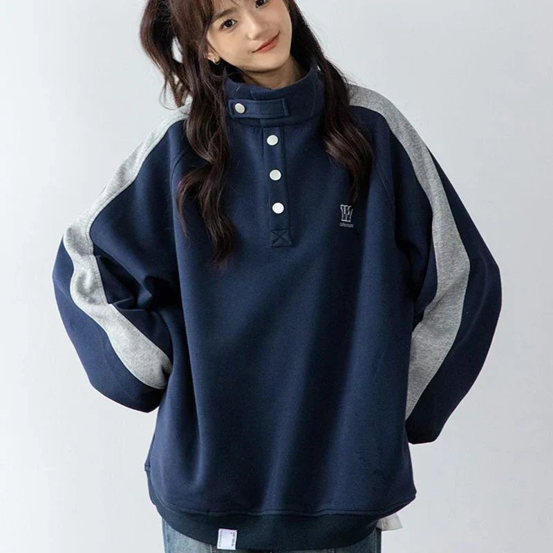 Women Comfort Vintage New American Retro Sweatshirt