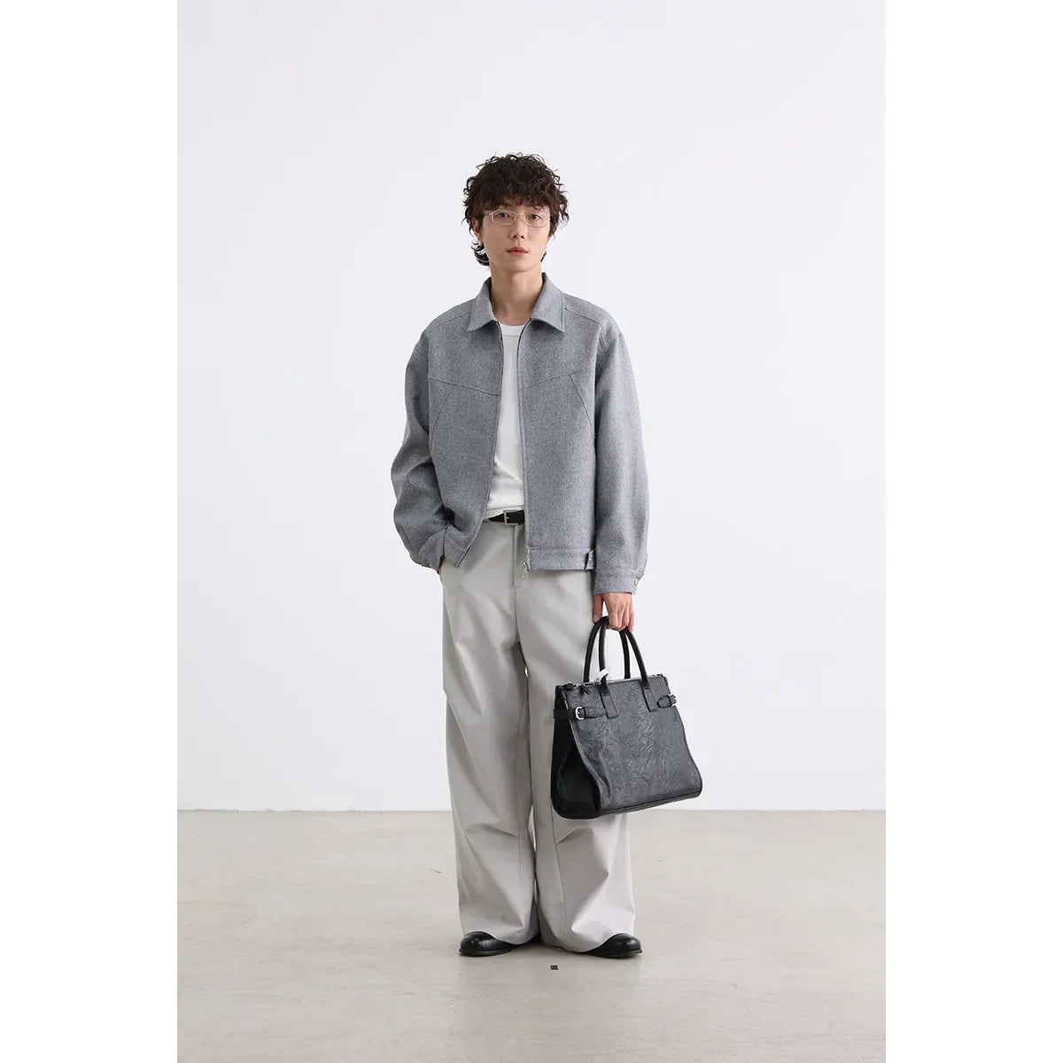 Men Patchwork Loose Vintage Casual Retro Jacket