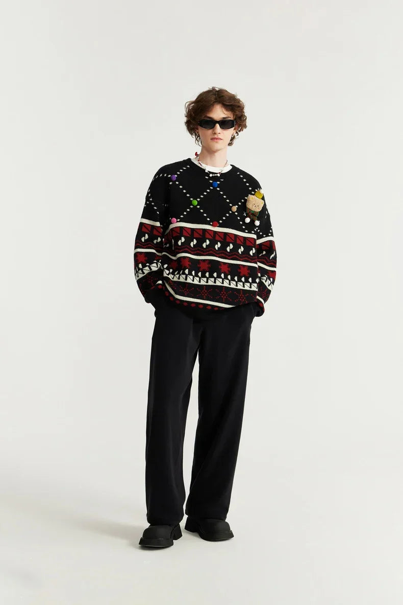 Christmas Knitted Snow Sweater