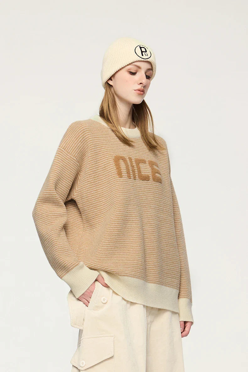 NICE Slogan Sweater