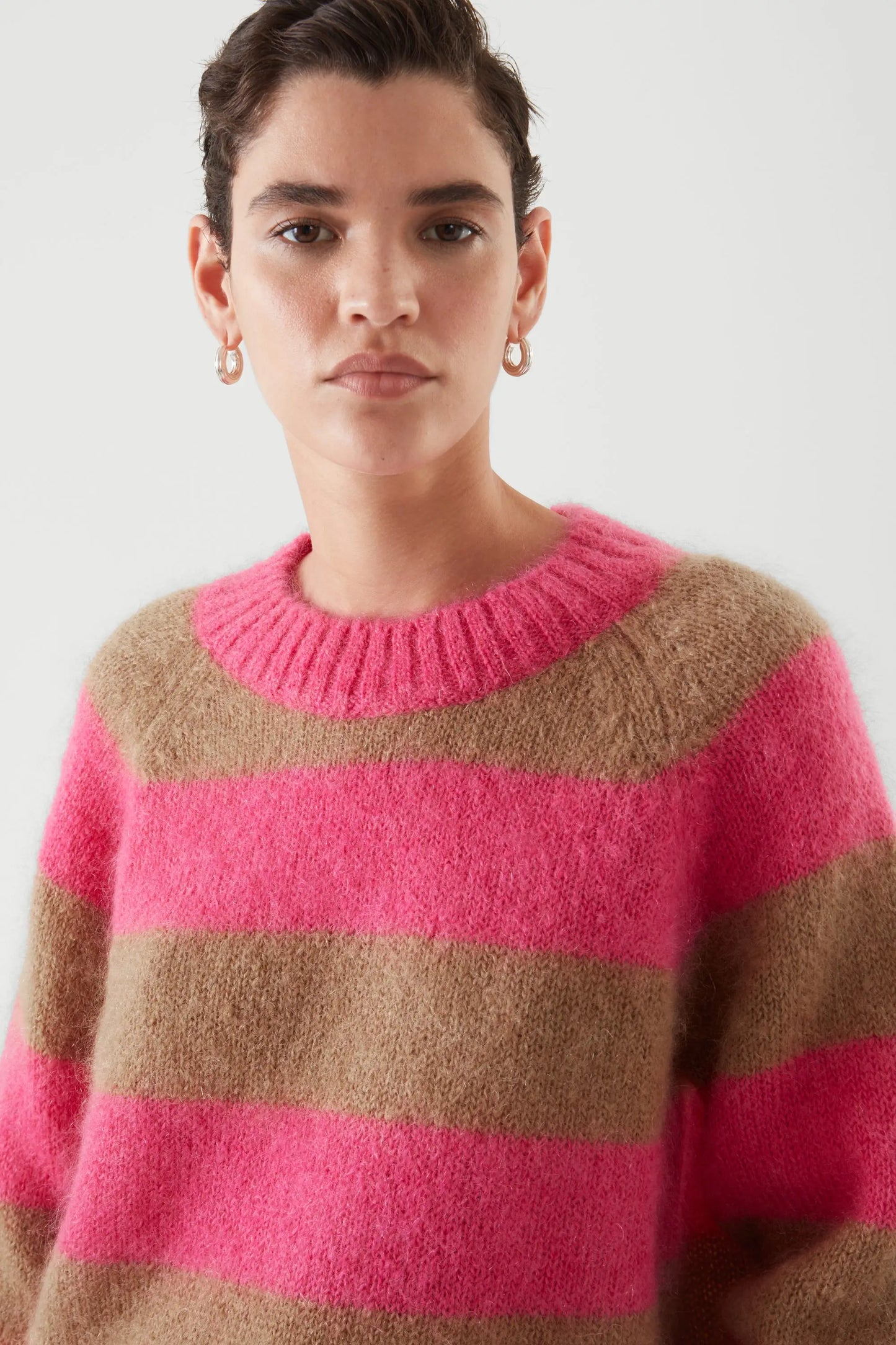 Women Ethereal Striped Winter Casual Sweater