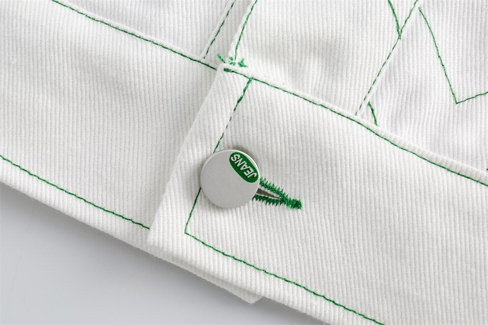 X Mark White Varsity Jacket