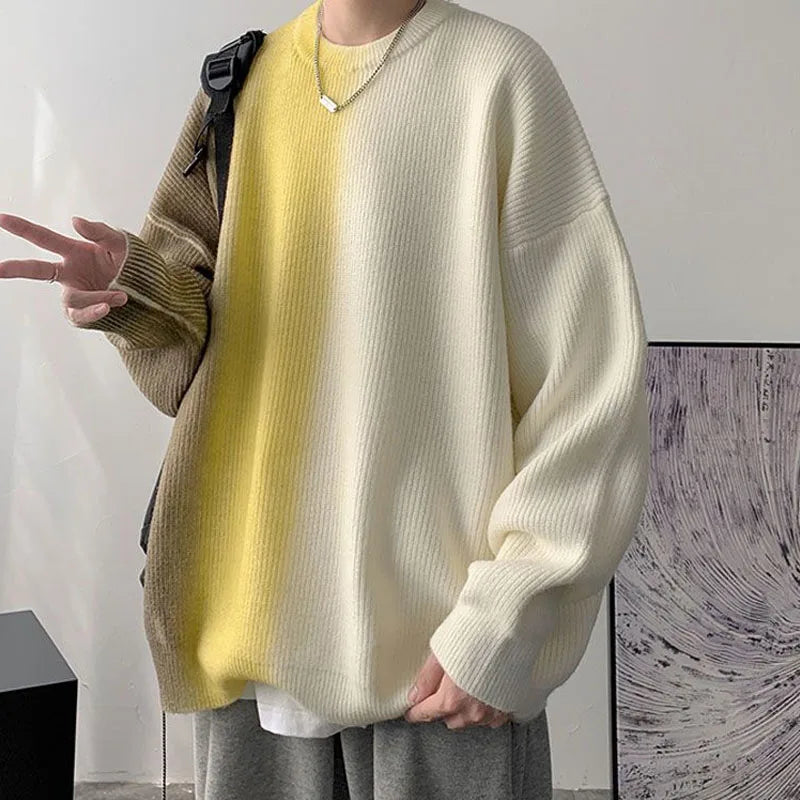 Y2K Ribbed Knit Oversized Sweater