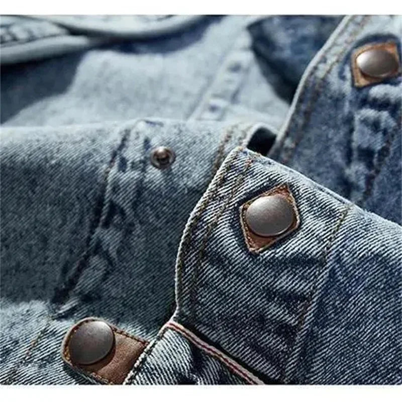 Flattering Slim Fit Vintage Denim Jacket