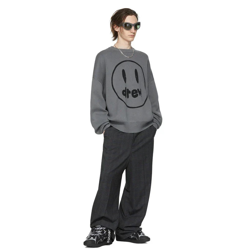 Cozy Loose Fitting Fleece Round Neck Sweatshirt