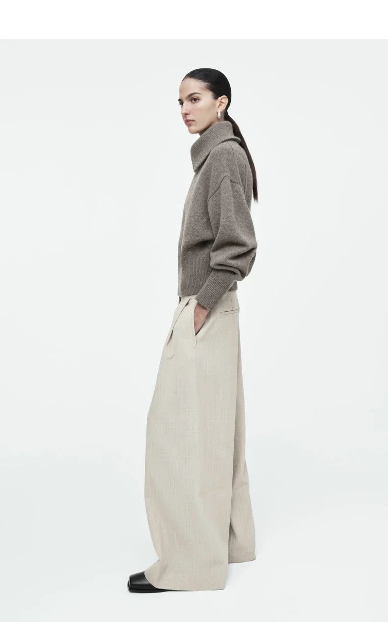 Ethereal Winter Cos Casual Knitted Zipper Sweater