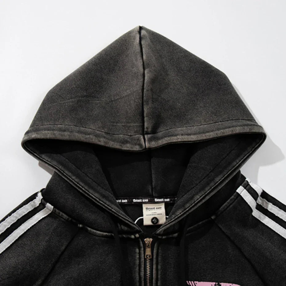 Retro Striped Cosmos Hoodie