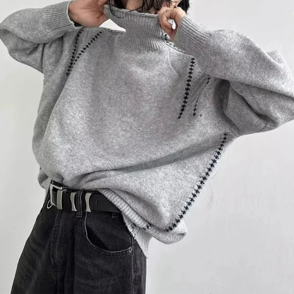 Warmth Without Bulk Casual High Collar Sweater
