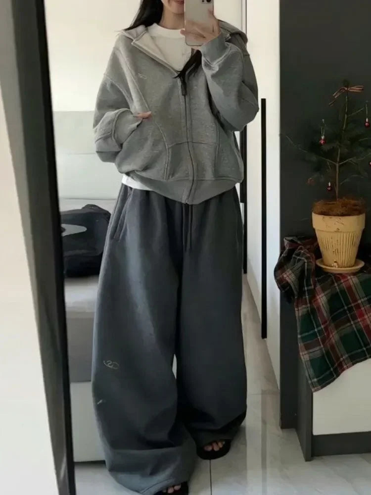 Y2K Baggy Elastic Waist Sweatpants