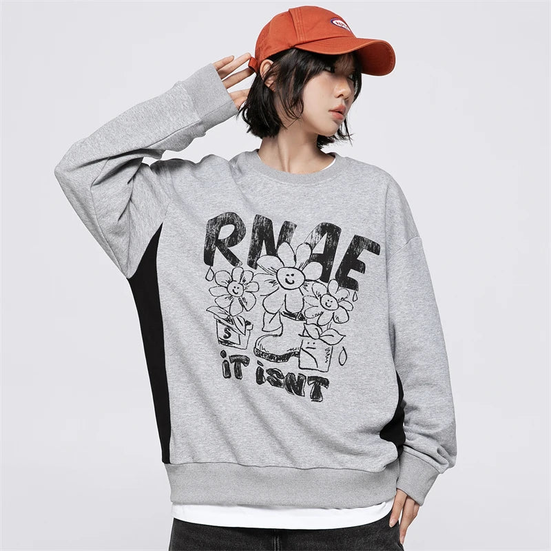 Floral Smiley Sweatshirt