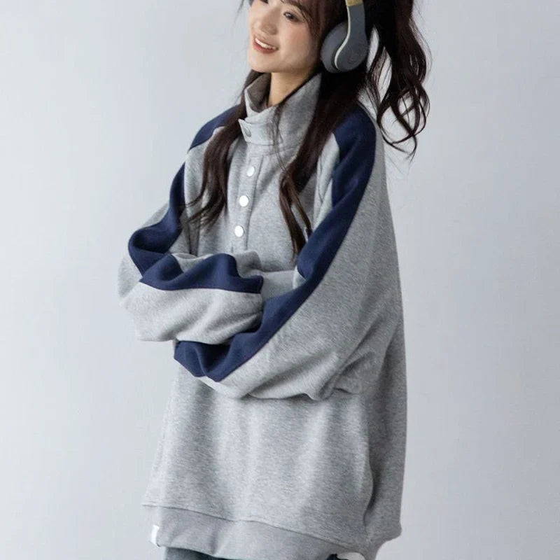Women Comfort Vintage New American Retro Sweatshirt