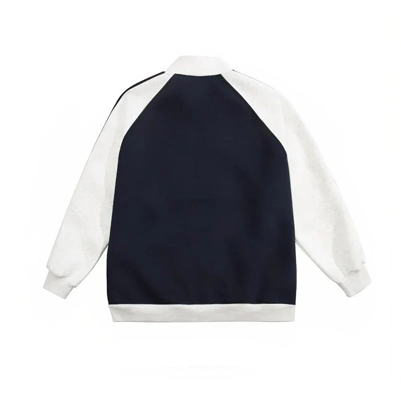 Color Block Striped Sweatshirt