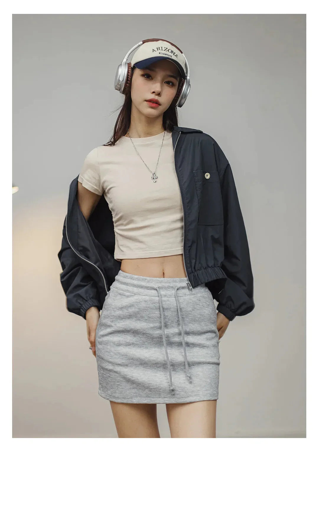 Women Casual Loose Baseball Jacket