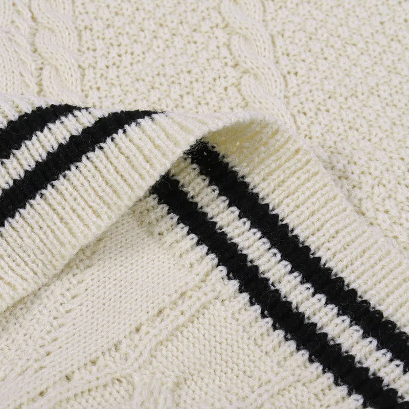 Y2K Vintage Cable-Knit Sweater