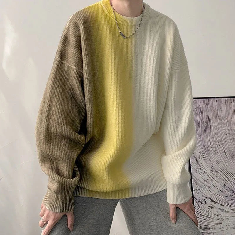 Y2K Ribbed Knit Oversized Sweater