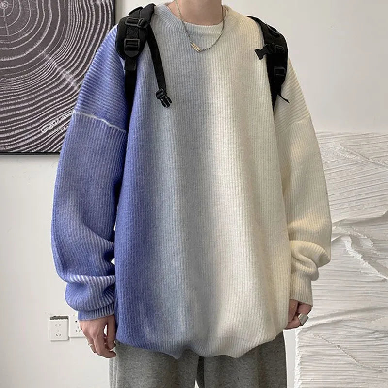 Y2K Ribbed Knit Oversized Sweater