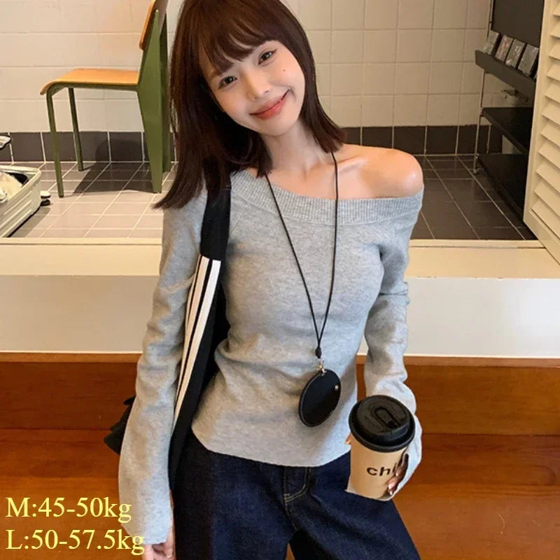 Off-Shoulder Elegance Sweater
