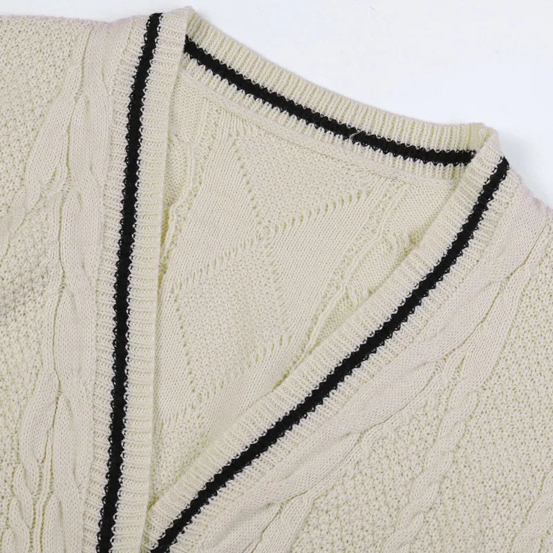 Y2K Vintage Cable-Knit Sweater