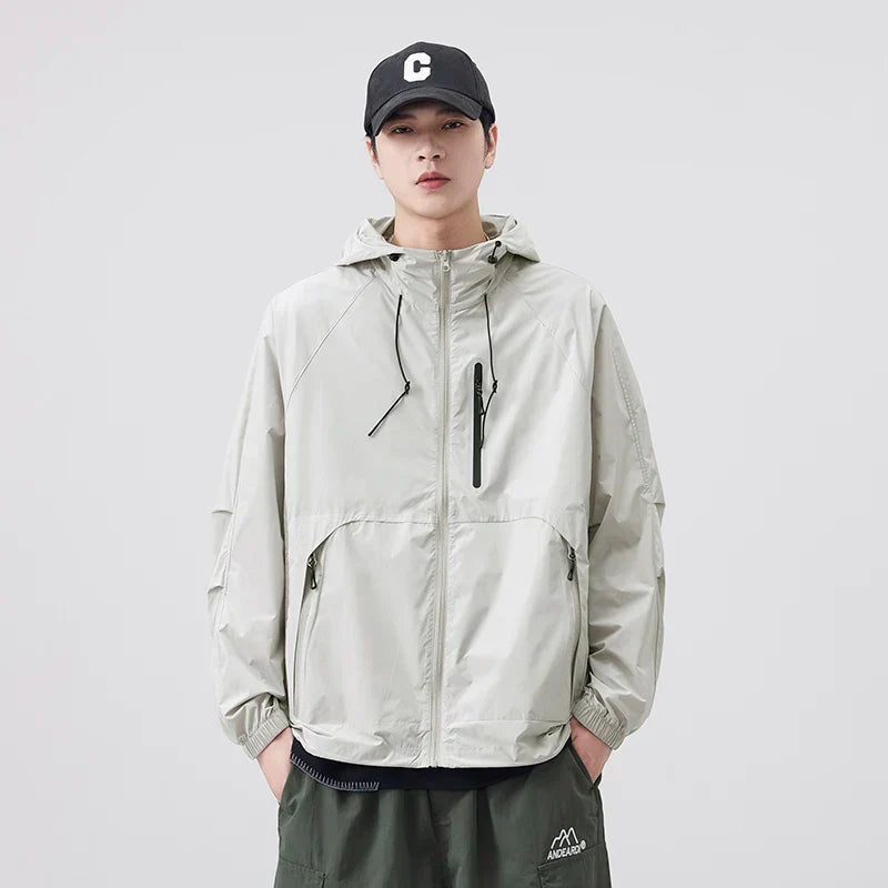 Breathable Waterproof Sunscreen Hooded Jacket