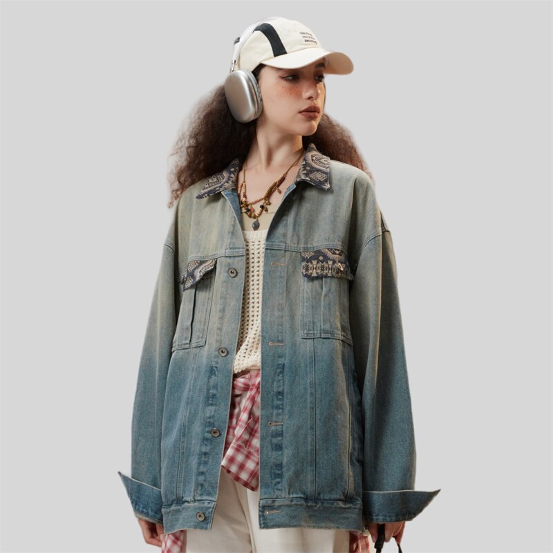 Blue Washed Denim Jacket