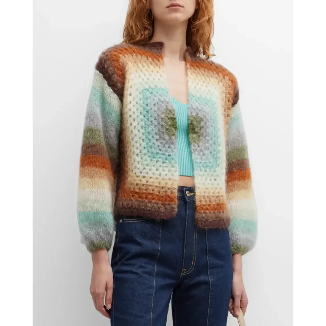 Luxury Versatile Striped Knitted Sweater