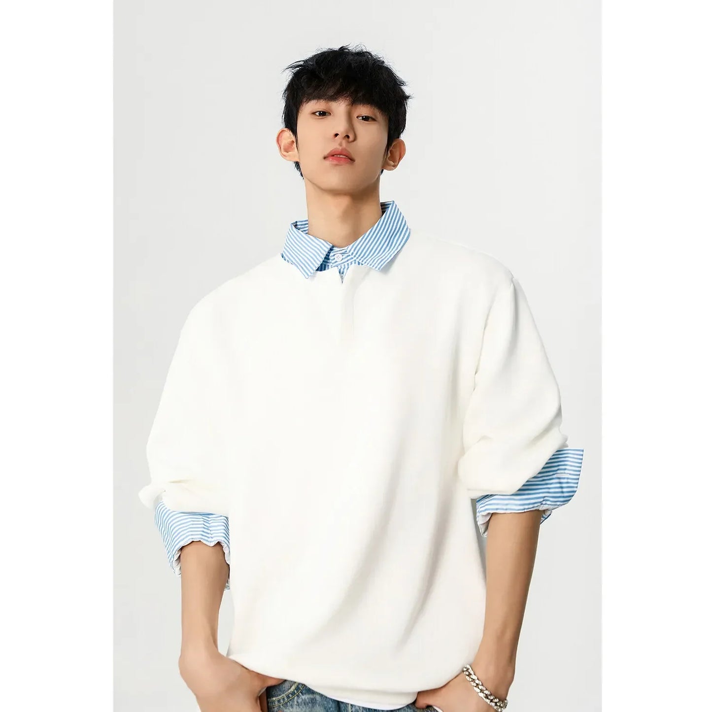 Classic Comfort Versatile Layered Look Sweater