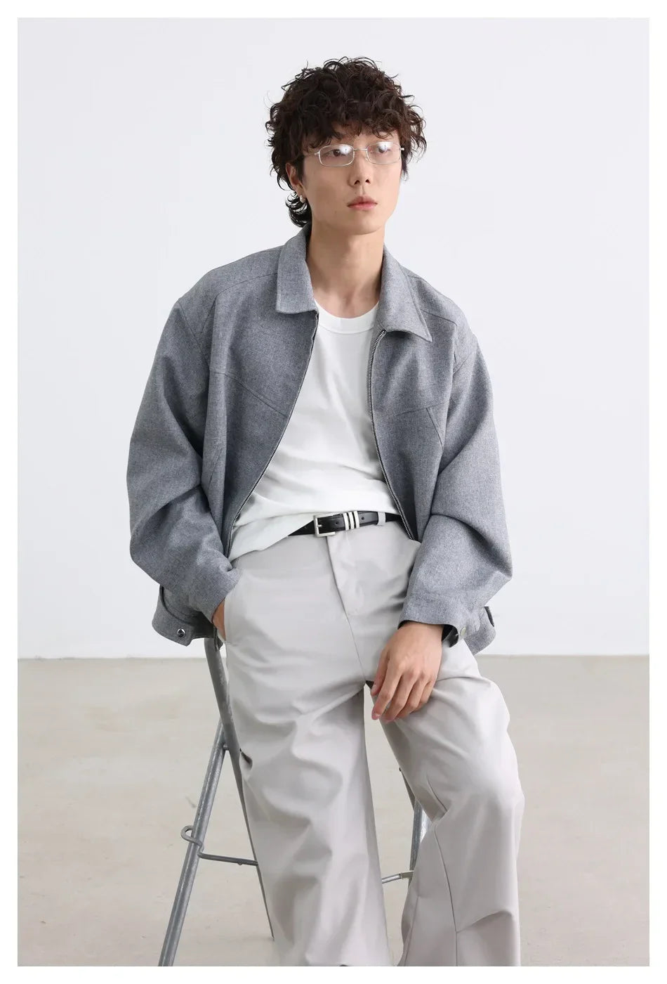 Men Patchwork Loose Vintage Casual Retro Jacket
