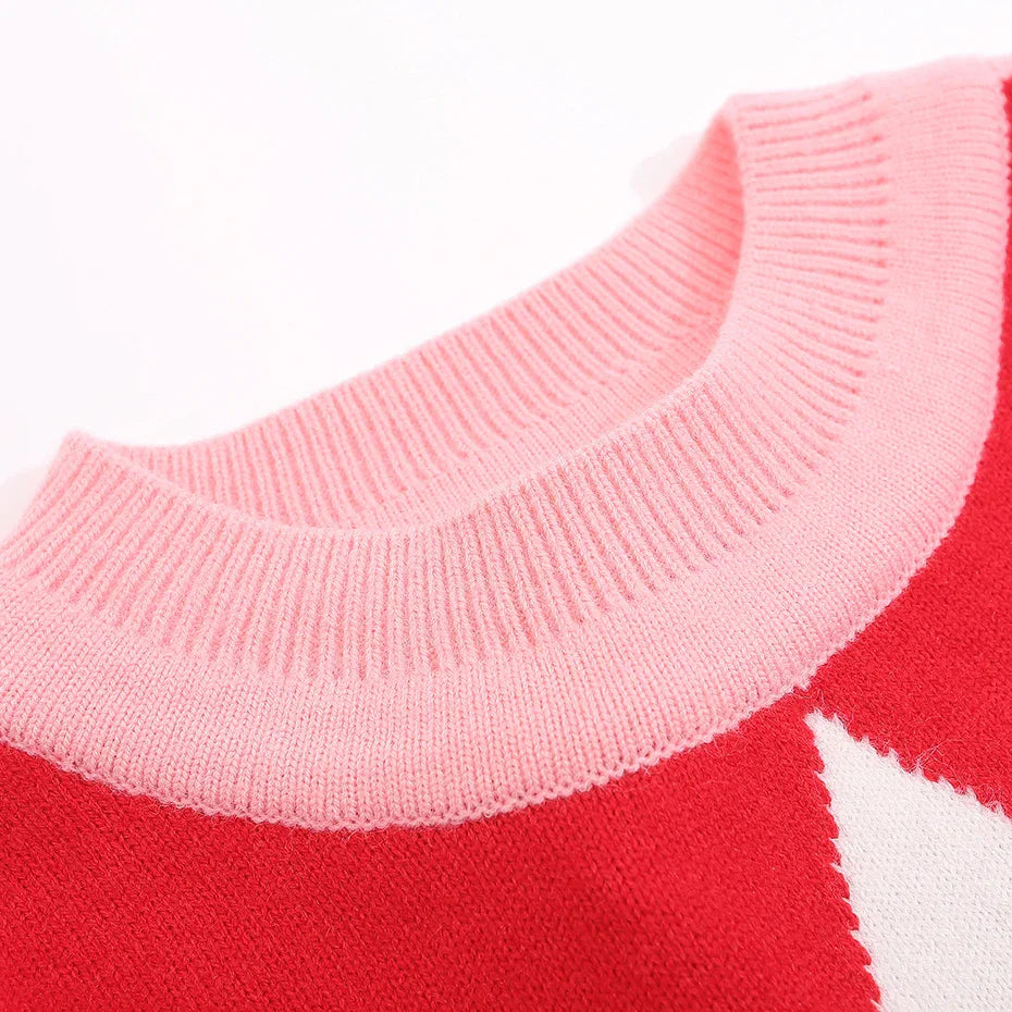 Y2K Star Stripes Sweater