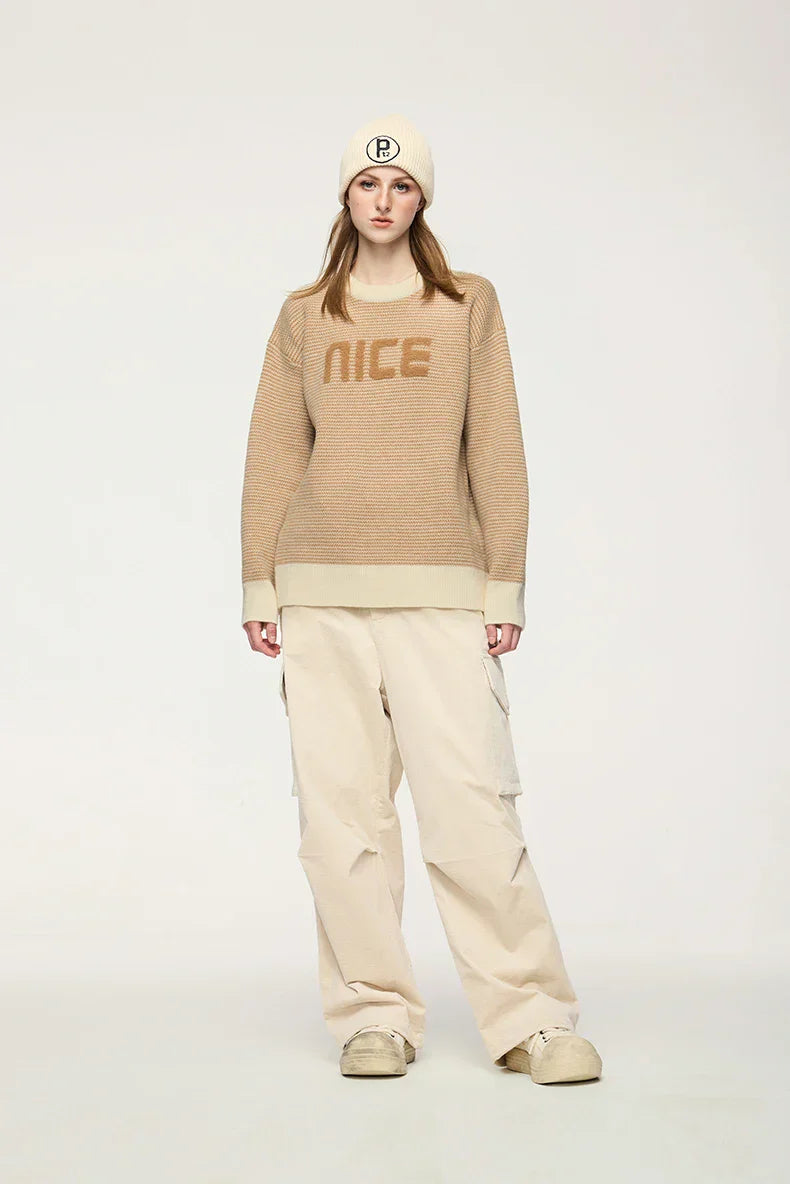 NICE Slogan Sweater