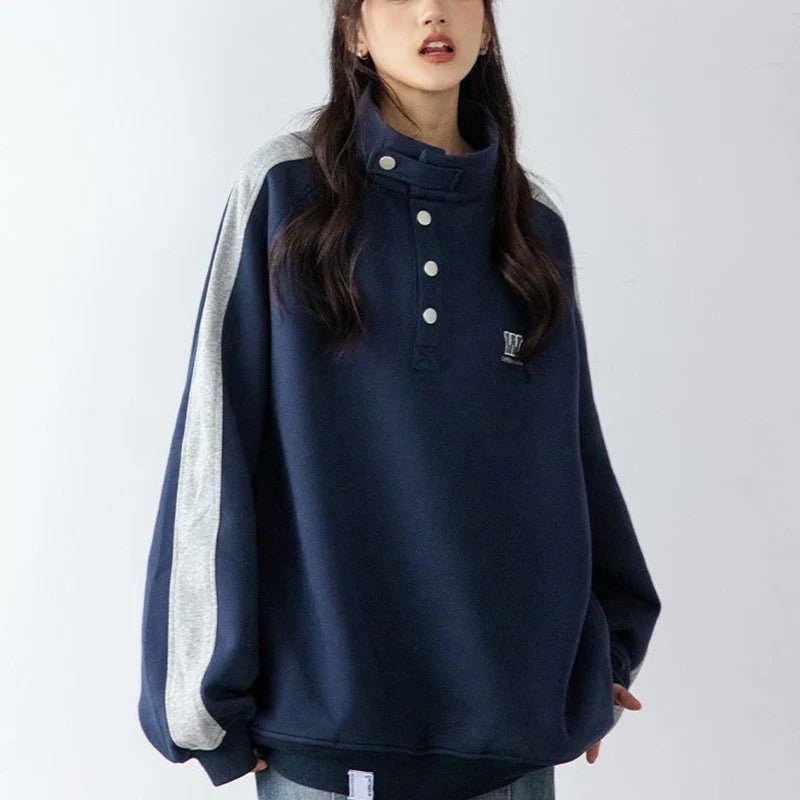Women Comfort Vintage New American Retro Sweatshirt