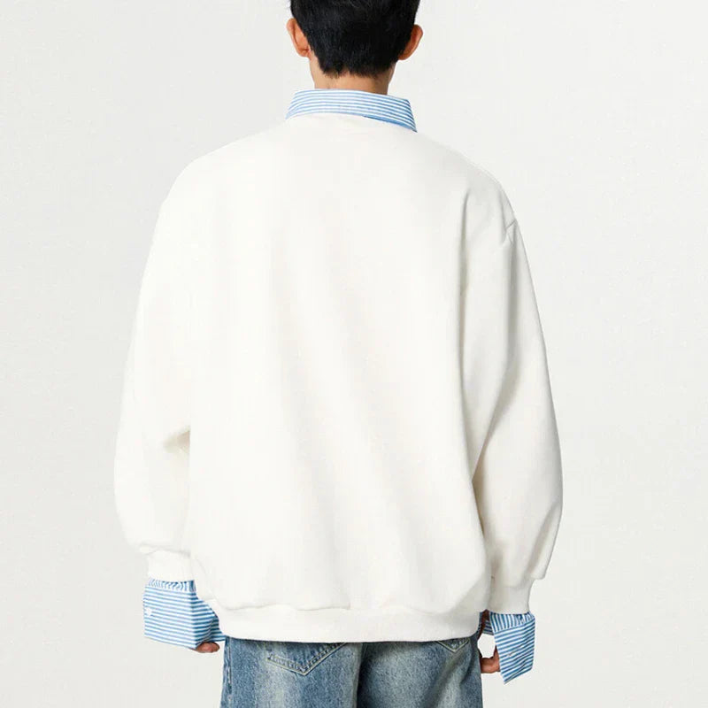 Classic Comfort Versatile Layered Look Sweater