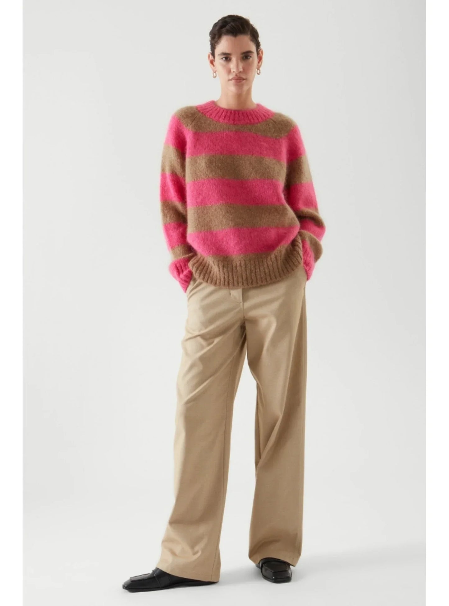 Women Ethereal Striped Winter Casual Sweater