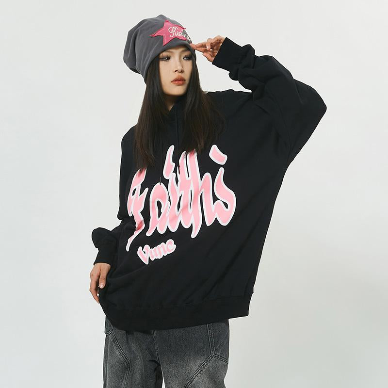 Faith Graphic Print Hoodie