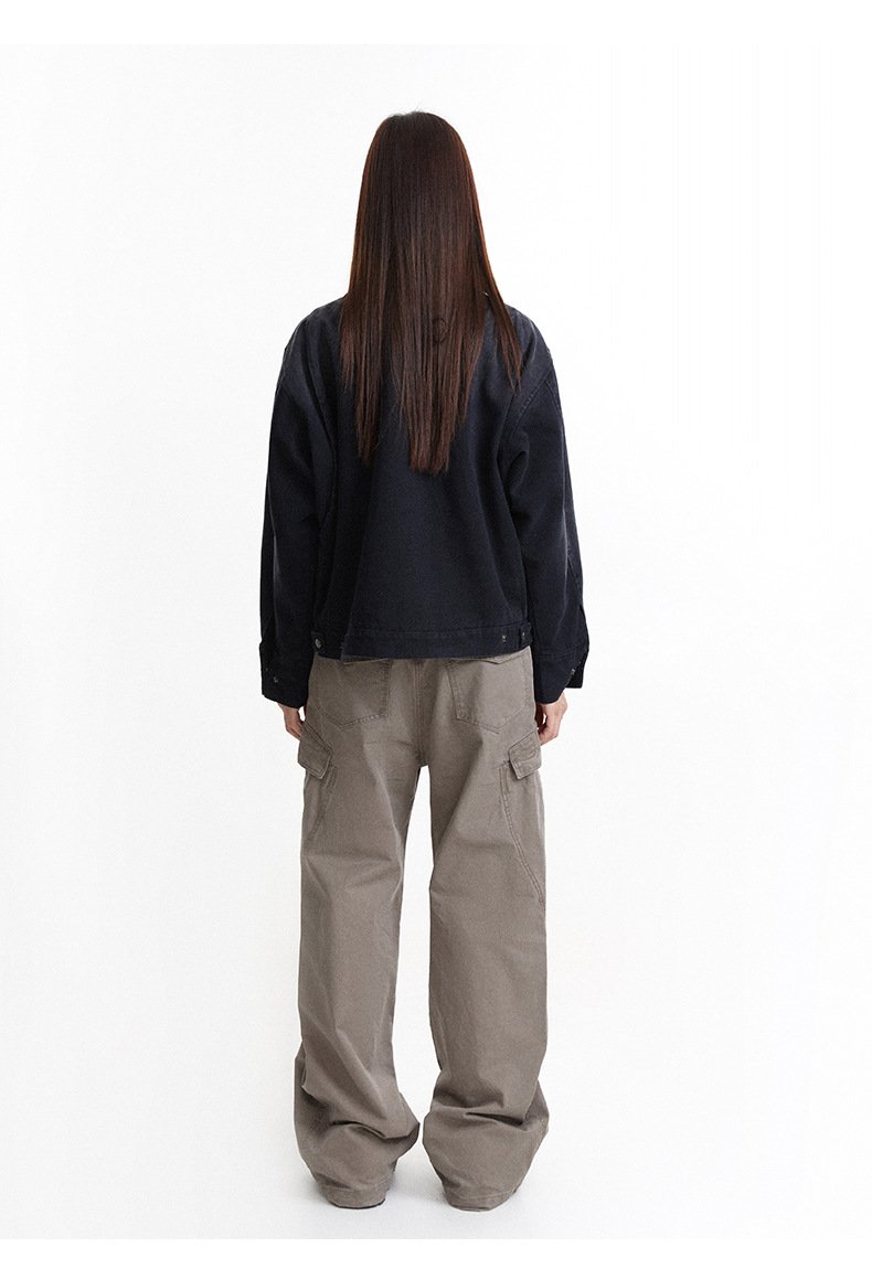 Y2K Urban Shadow Denim Jacket