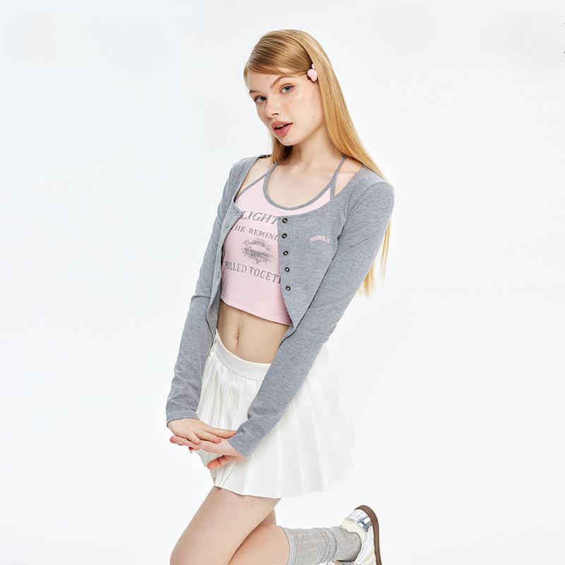 Women's Retro Two-piece Cardigan