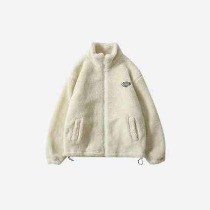Hip Hop Fleece Zipper Jacket