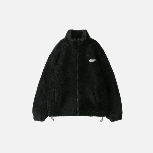 Hip Hop Fleece Zipper Jacket