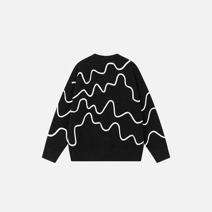Wave Pattern Sweater