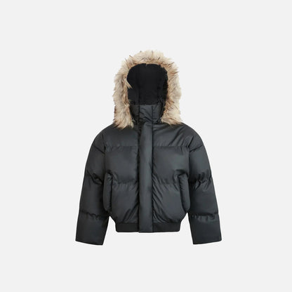 Detachable Thickened Furr Puffer Jacket