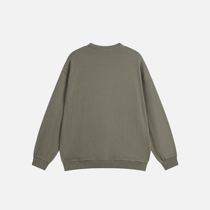 Loose Spider Graphic Sweatshirt