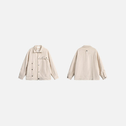 Solid Pattern Denim Jacket