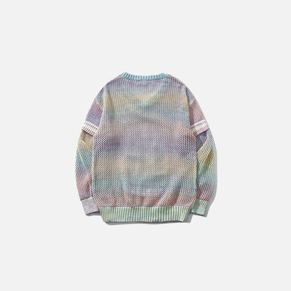 Sporty Knitted Neon Sweater